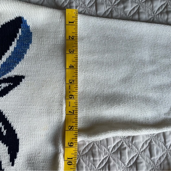 Vintage Jimmy Garcia Hand Loomed Abstract Floral Sweater • Size Medium - Picture 9 of 15